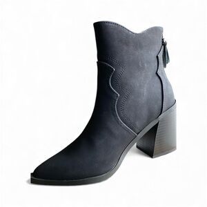 Sleek Black Ankle Boots for Women